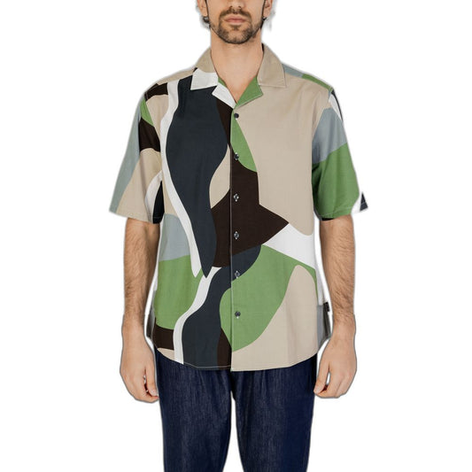Only & Sons Bicolor Cotton Shortsleeve Shirt 1728,71956299936,Bicolor,Clothing,IT44 | S,IT48 | L,IT54 | XXL,Men,Men - Clothing,New with tags,Only & Sons,Shirts - Clothing,Shirts - Men - Clothing,Shortsleeve - Shirts - Clothing