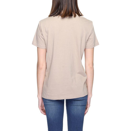 Blauer Beige Cotton Tops & T-Shirt Blauer Light Gray