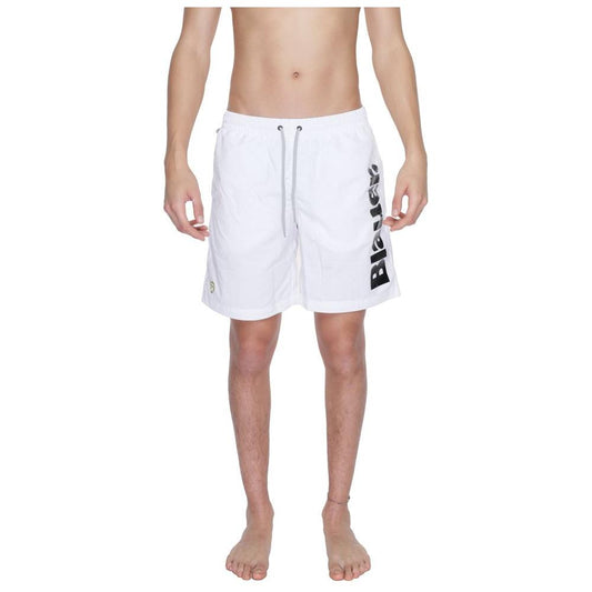 Blauer White Polyamide Swimwear Blauer Gray
