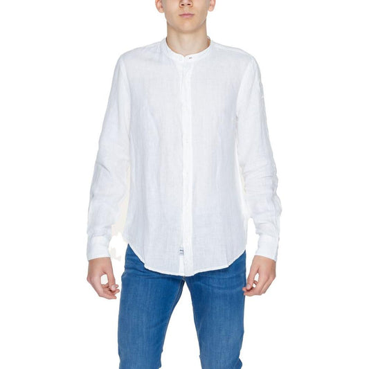 Blauer White Linen Shirt Blauer Lavender