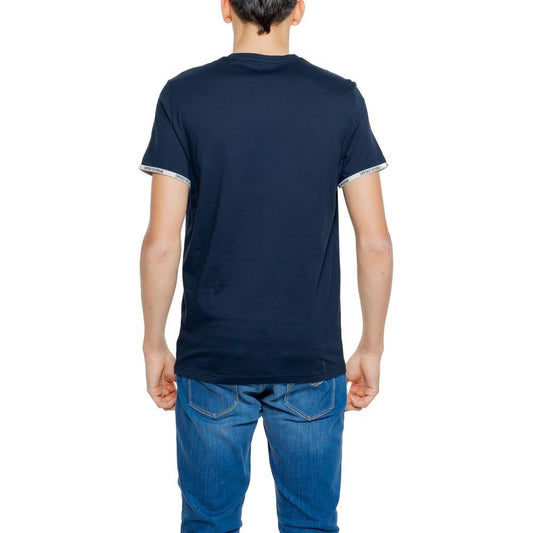 Emporio Armani Underwear Blue Cotton T-Shirt Emporio Armani Underwear Dark Slate Gray