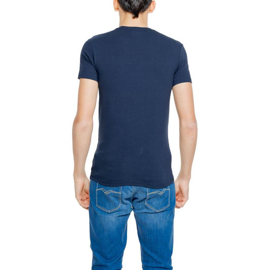 Emporio Armani Underwear Blue Cotton T-Shirt Emporio Armani Underwear Dark Slate Gray