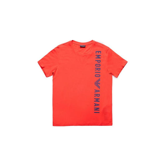 Emporio Armani Underwear Red Cotton T-Shirt Emporio Armani Underwear Tomato
