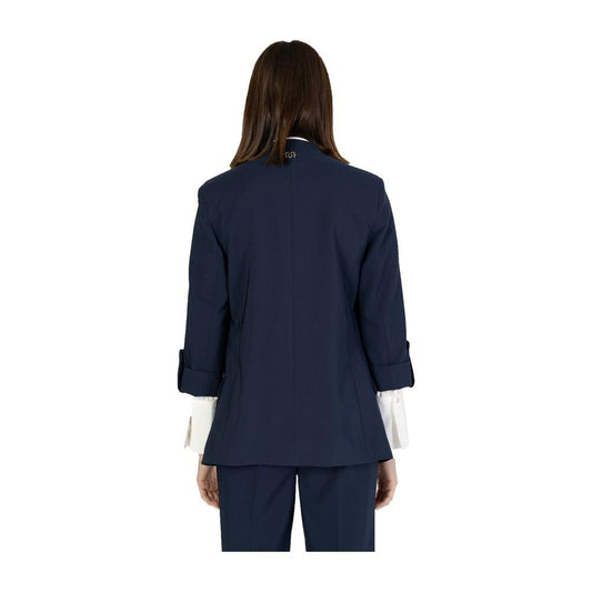Rinascimento Blue Polyester Suits & Blazer Rinascimento Dark Slate Gray