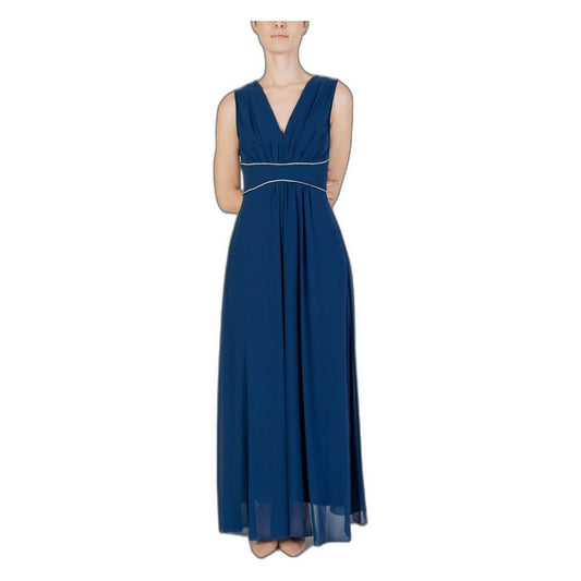 Rinascimento Blue Polyester Dress Rinascimento Midnight Blue