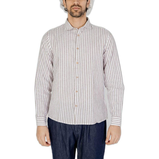 Hamaki-Ho Brown Linen Shirt Hamaki-Ho Gray