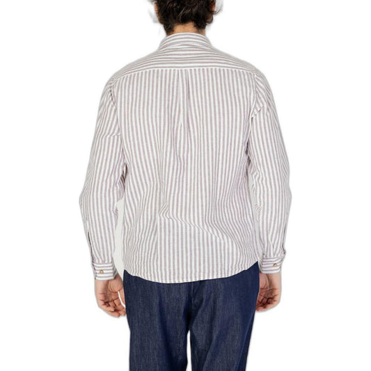 Hamaki-Ho Brown Linen Shirt Hamaki-Ho Light Gray