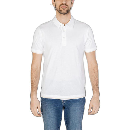 Hamaki-Ho White Cotton Polo Shirt Hamaki-Ho Light Gray