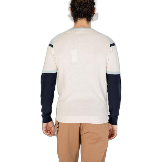 Hamaki-Ho Blue Cotton T-Shirt Hamaki-Ho Light Gray