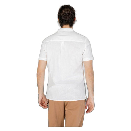 Hamaki-Ho White Linen Shirt Hamaki-Ho Light Gray