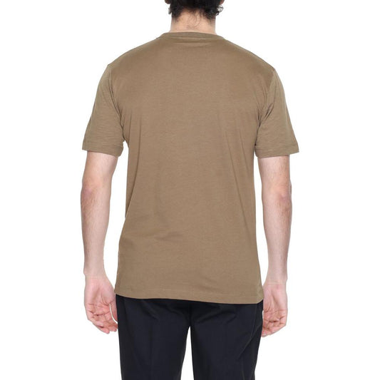 Hamaki-Ho Gray Cotton T-Shirt Hamaki-Ho Rosy Brown