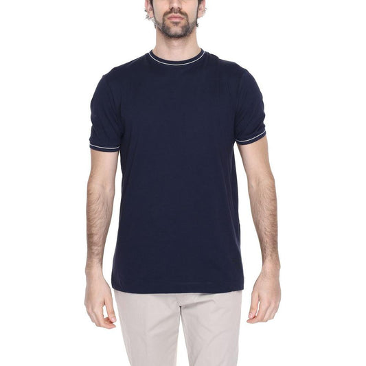Hamaki-Ho Blue Cotton T-Shirt Hamaki-Ho Gray