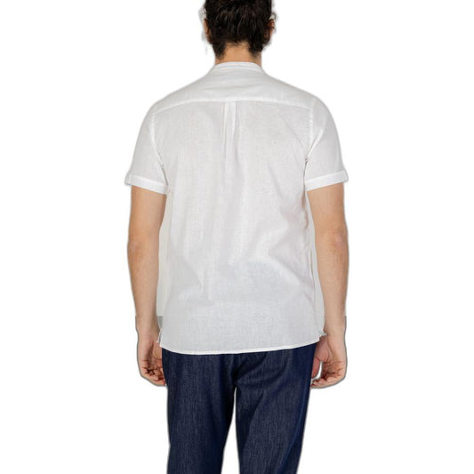 Hamaki-Ho White Linen Shirt Hamaki-Ho Light Gray