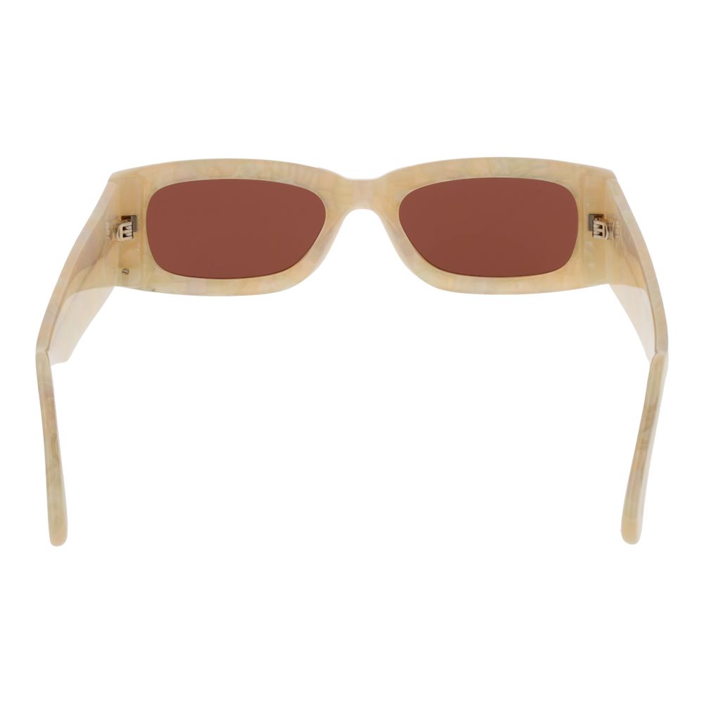 GCDS Cream Plastic Sunglasses
