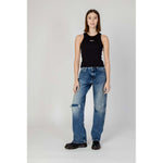 Tommy Hilfiger Jeans Blue Recycled Cotton Mom Jean TO-13192400176-W31 | L32