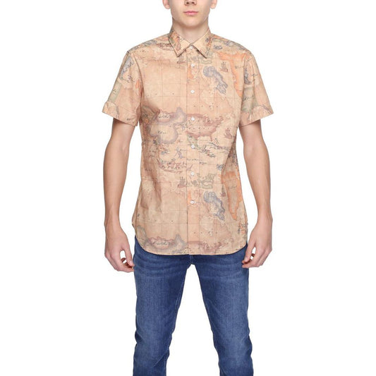 Alviero Martini Prima Classe Beige Polyester Shirt Alviero Martini Prima Classe Tan