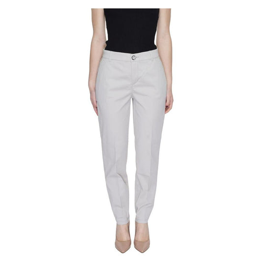 Street One Beige Cotton Jeans & Pant Street One Gray