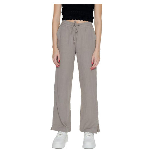 Jacqueline De Yong Beige Cotton Jeans & Pant Jacqueline De Yong Rosy Brown