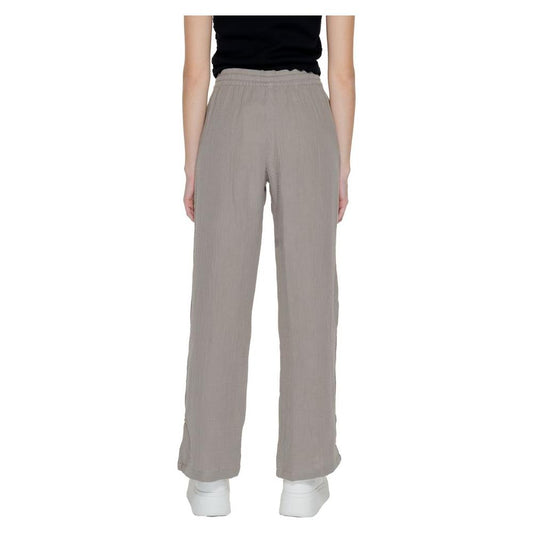 Jacqueline De Yong Beige Cotton Jeans & Pant Jacqueline De Yong Rosy Brown