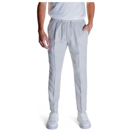 Antony Morato Beige Linen Jeans & Pant Antony Morato Gray