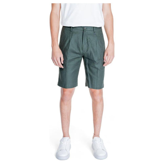 Antony Morato Green Linen Short Antony Morato Light Gray