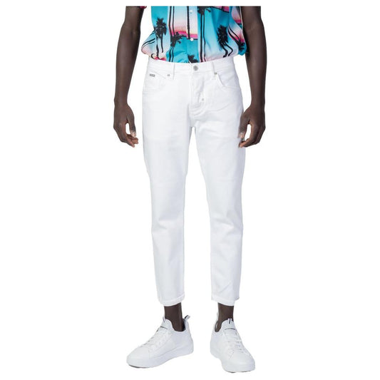 Antony Morato White Cotton Jeans & Pant Antony Morato Dark Slate Gray