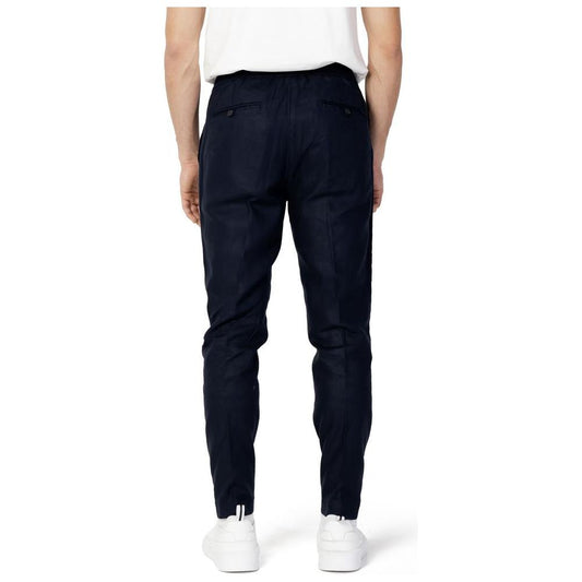 Antony Morato Blue Linen Jeans & Pant Antony Morato Black