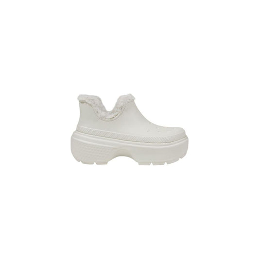 Crocs White Croslite Boot Crocs Light Gray