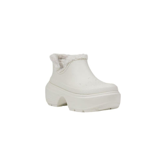 Crocs White Croslite Boot Crocs Light Gray