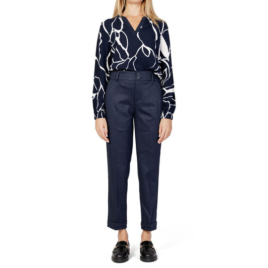 Street One Blue Viscose Jeans & Pant Street One Dark Slate Gray