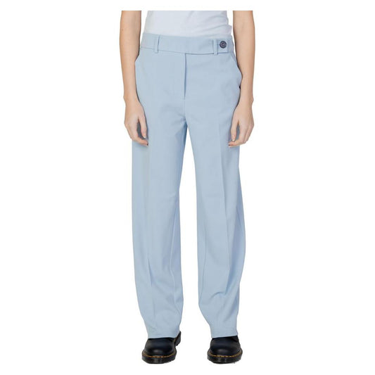 Only Blue Polyester Jeans & Pant Only Gray