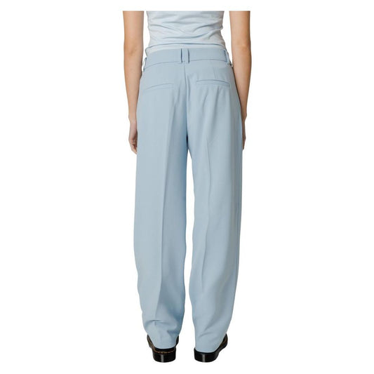 Only Blue Polyester Jeans & Pant Only Gray