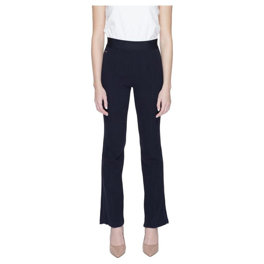 Street One Blue Cotton Jeans & Pant Street One Dark Slate Gray