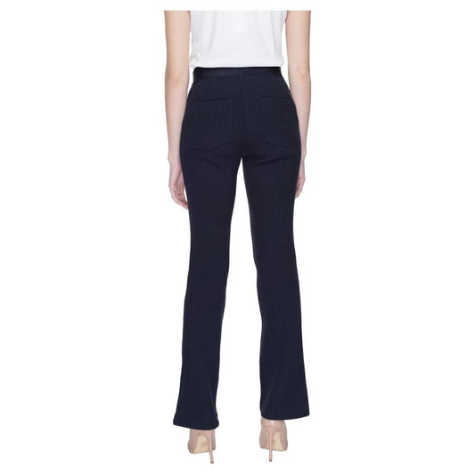 Street One Blue Cotton Jeans & Pant Street One Dark Slate Gray