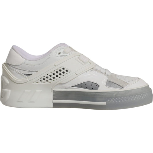 Dolce & Gabbana White DG Logo CUSTOM 2.Zero Sneakers Shoes Dolce & Gabbana Gray