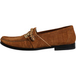 Dolce & Gabbana Brown Suede Leather Loafers Dress Shoes