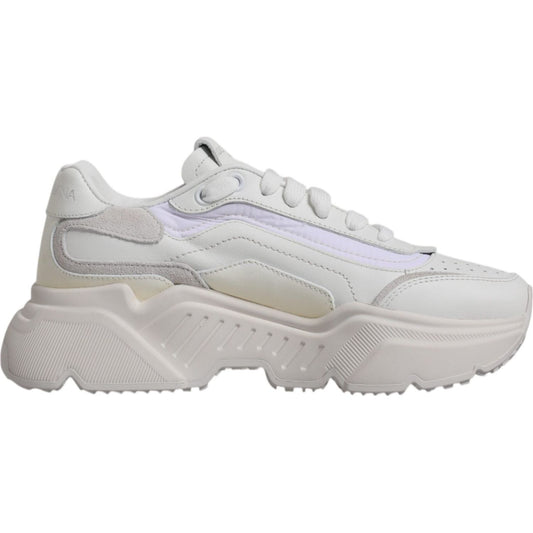 Dolce & Gabbana White Daymaster Low Top Sneakers Shoes Dolce & Gabbana Gray
