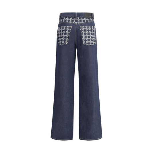 Amiri wide leg Jeans Amiri Dark Slate Gray