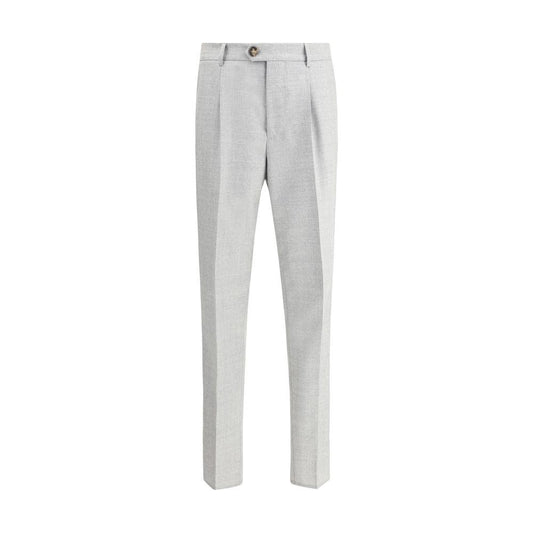 Brunello Cucinelli Virgin wool Pants Brunello Cucinelli Light Gray