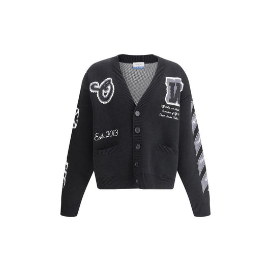 Off-White Varsity Cardigan Off-White Dark Slate Gray