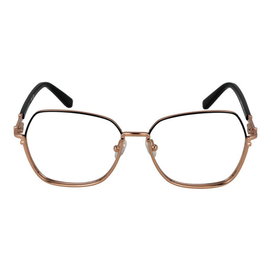 Marciano by Guess Black Women Glasses Frame in metal full-rim square style with demo lenses for women, including branded case.