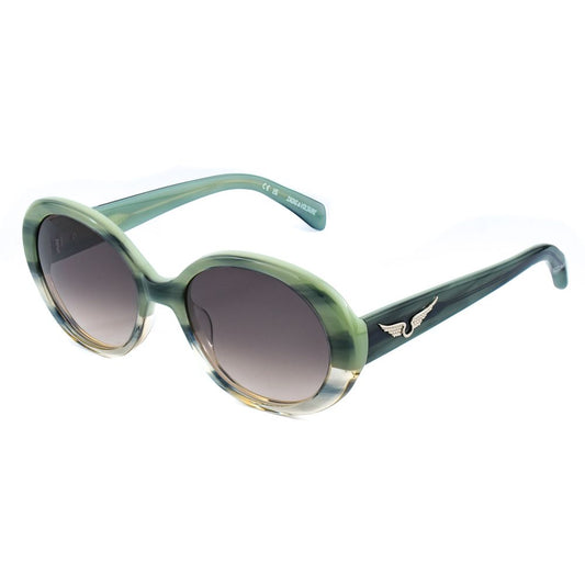 Zadig & Voltaire Green Haircalf Sunglasses