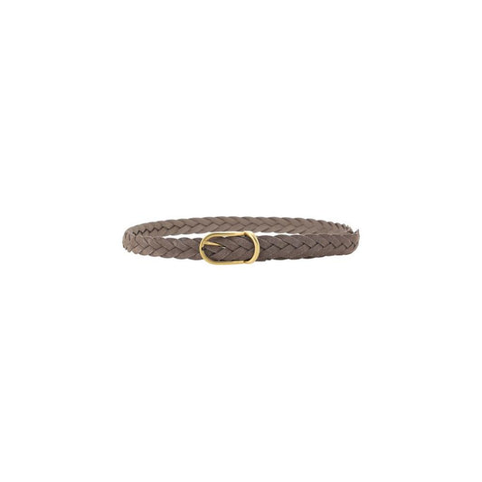 Brunello Cucinelli Leather belt braided design Brunello Cucinelli Dim Gray