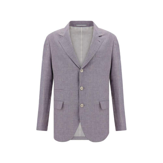 Brunello Cucinelli Blazer Jacket Brunello Cucinelli Light Slate Gray