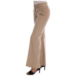 Ermanno Scervino Beige Cotton Bootcut Pants Jeans & Pants