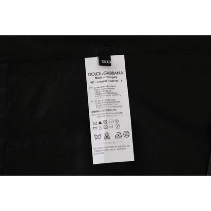 Dolce & Gabbana Blue Wool Stretch Vest