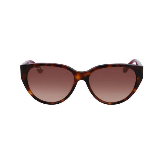 Lacoste L985S-240 Women's Brown Acetate Sunglasses with Gradient Lenses, Stylish and Durable, Size 59/16/140mm