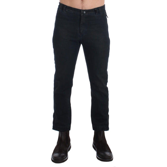Costume National Chic Blue Slim Fit Denim Jeans Costume National Black