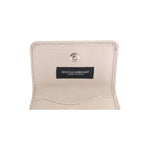 Dolce & Gabbana White Dauphine Leather Case Wallet Wallet