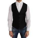 Dolce & Gabbana Black Polka Dot Pattern Vest